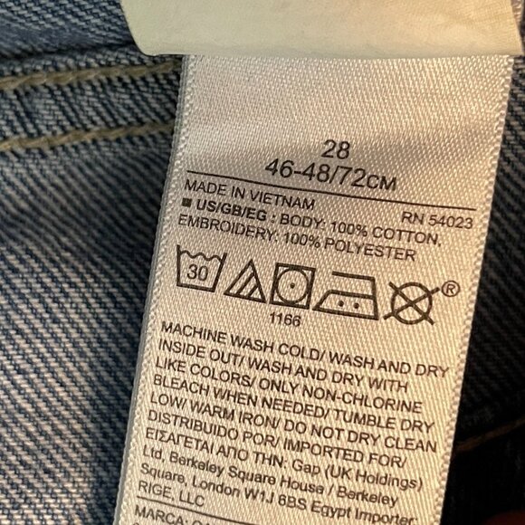 GAP 1969 Women Girly Boho Daisy Original Best Girlfriend Denim Cut Off Short 28 - Picture 11 of 12